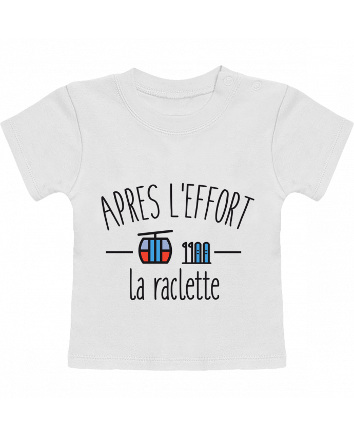 T-shirt bébé Après l'effort, la raclette manches courtes du designer FRENCHUP-MAYO