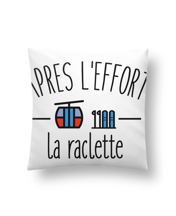 Cushion synthetic soft 45 x 45 cm Après l'effort, la raclette by FRENCHUP-MAYO