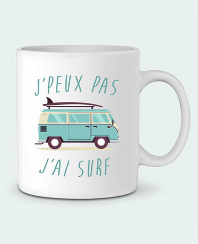 Mug  Je peux pas j'ai surf par FRENCHUP-MAYO