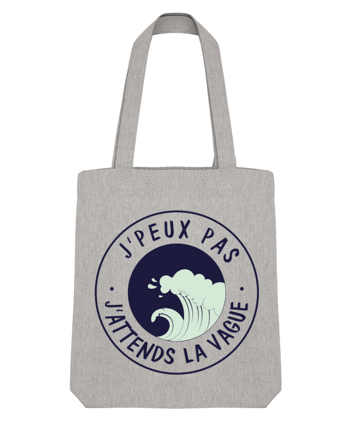 Tote Bag Stanley Stella Je peux pas j'attends la vague by FRENCHUP-MAYO 