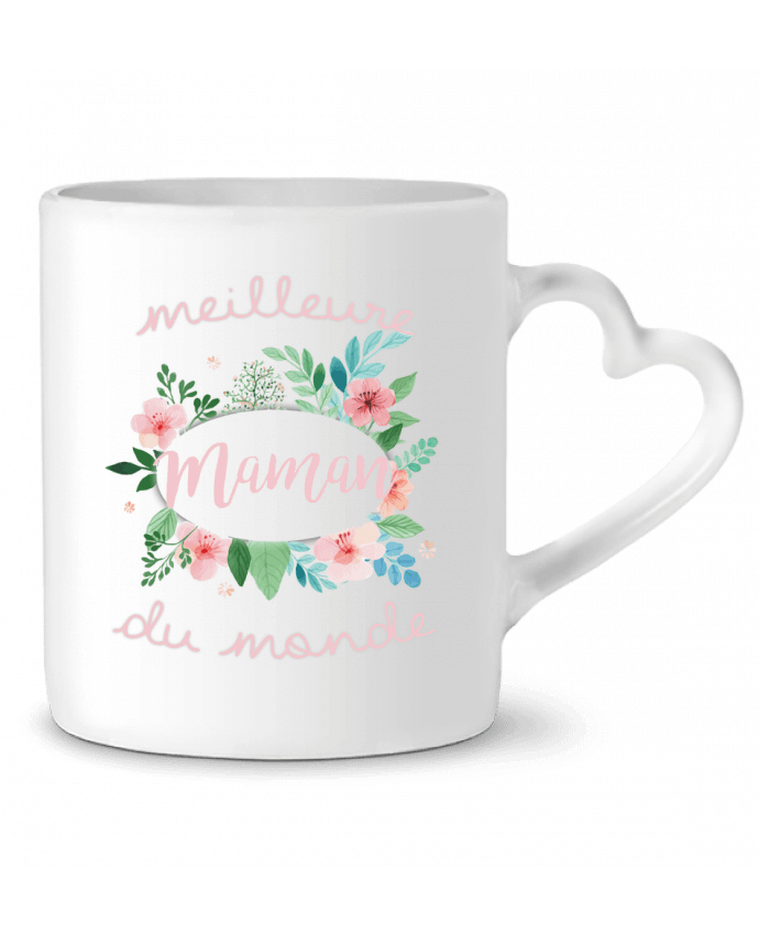 Taza Corazón Meilleure maman du monde por FRENCHUP-MAYO