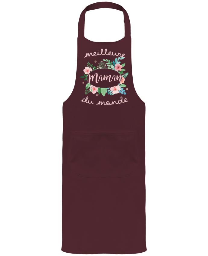 Tablier avec poches Meilleure maman du monde par FRENCHUP-MAYO