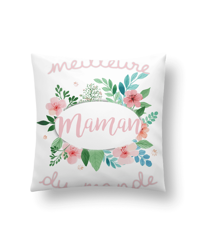 Cushion synthetic soft 45 x 45 cm Meilleure maman du monde by FRENCHUP-MAYO