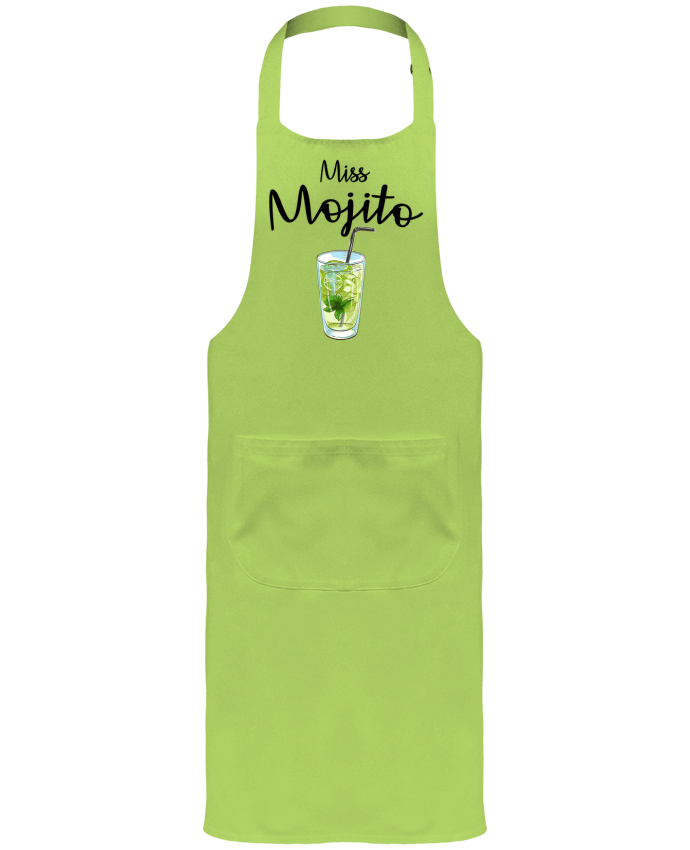 Garden or Sommelier Apron with Pocket Miss Mojito by FRENCHUP-MAYO