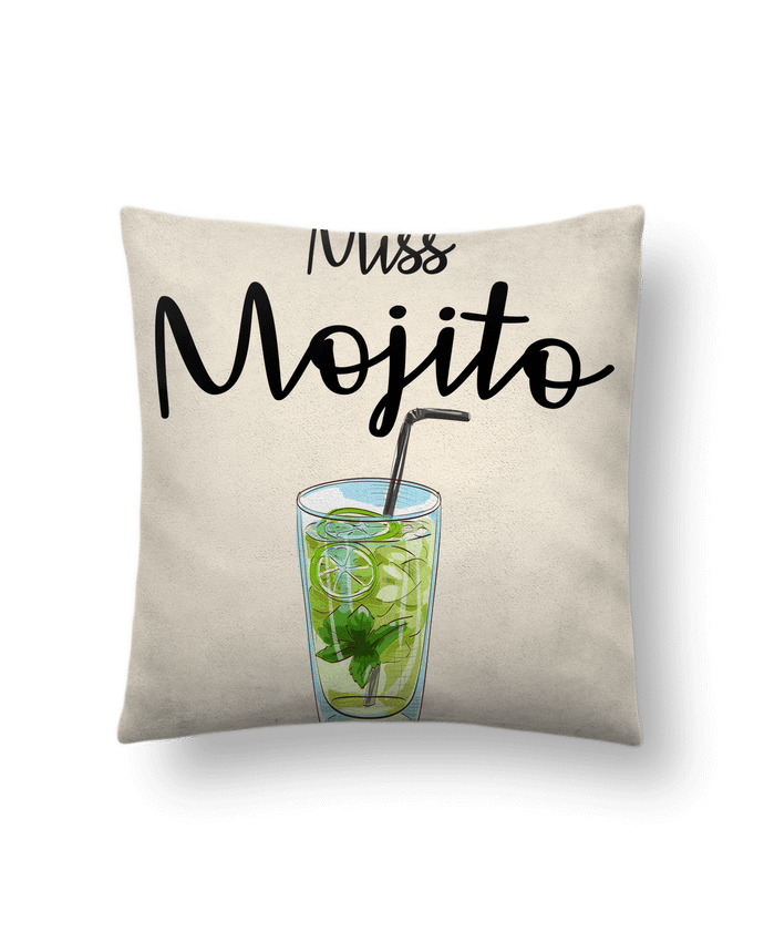 Cushion suede touch 45 x 45 cm Miss Mojito by FRENCHUP-MAYO