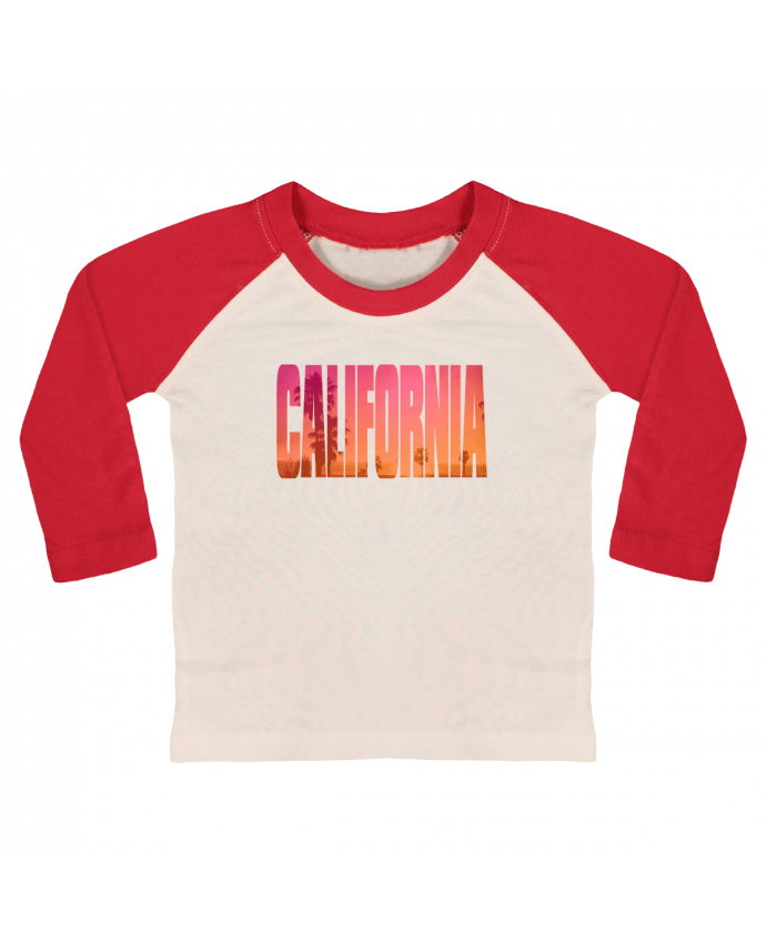 T-shirt baby Baseball long sleeve California by justsayin