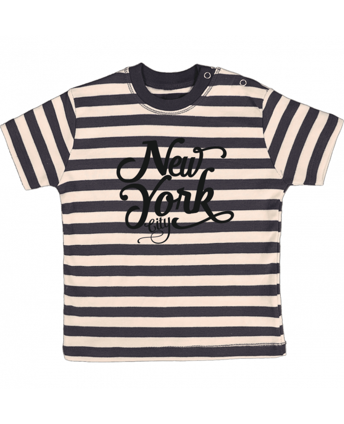 Tee-shirt bébé à rayures New York City par justsayin
