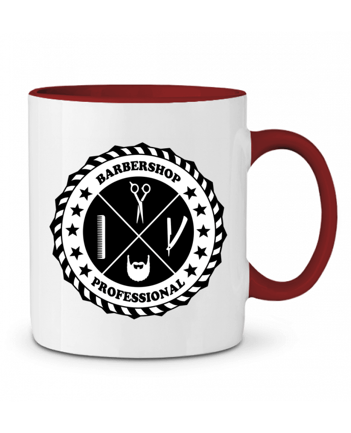 Mug bicolore BARBERSHOP BLASON SG LXXXIII