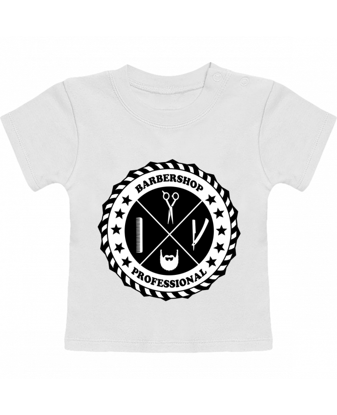 T-shirt bébé BARBERSHOP BLASON manches courtes du designer SG LXXXIII