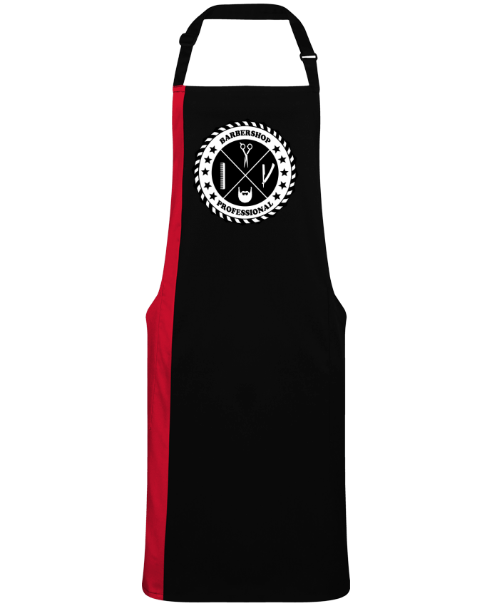 Tablier bicolore BARBERSHOP BLASON par  SG LXXXIII