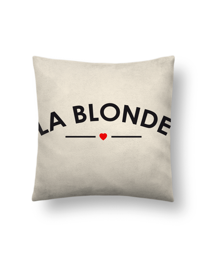 Coussin suédine La Blonde par FRENCHUP-MAYO