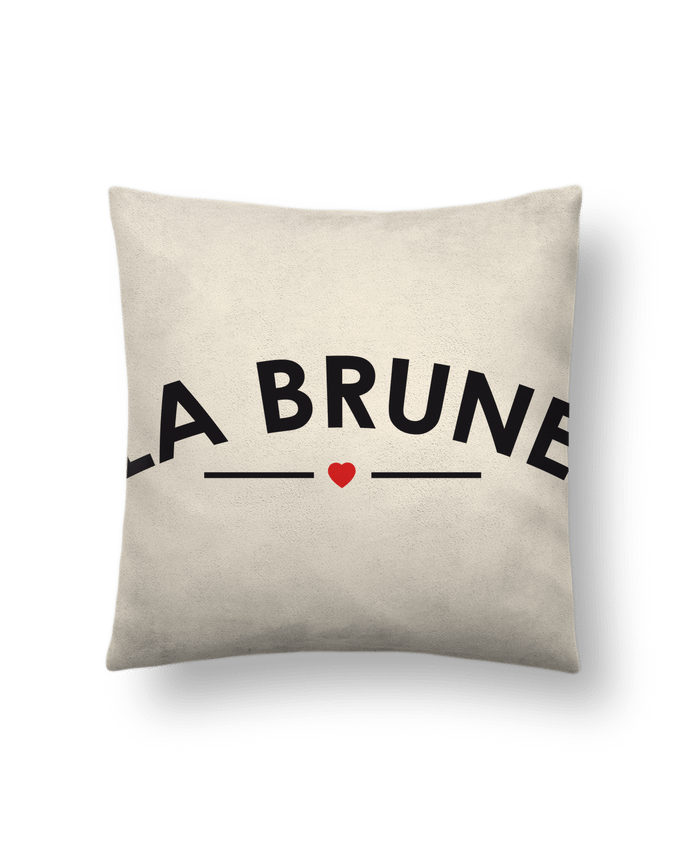 Cushion suede touch 45 x 45 cm La Brune by FRENCHUP-MAYO