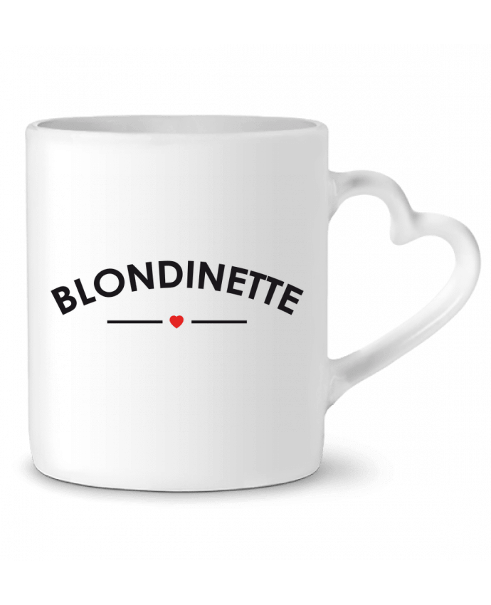 Mug coeur Blondinette par FRENCHUP-MAYO