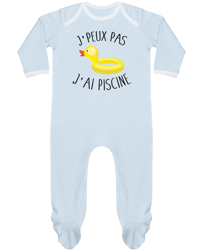 Body Pyjama Bébé Je peux pas j'ai piscine par FRENCHUP-MAYO