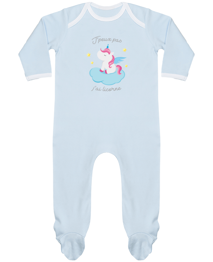 Body Pyjama Bébé Je peux pas j'ai licorne par FRENCHUP-MAYO