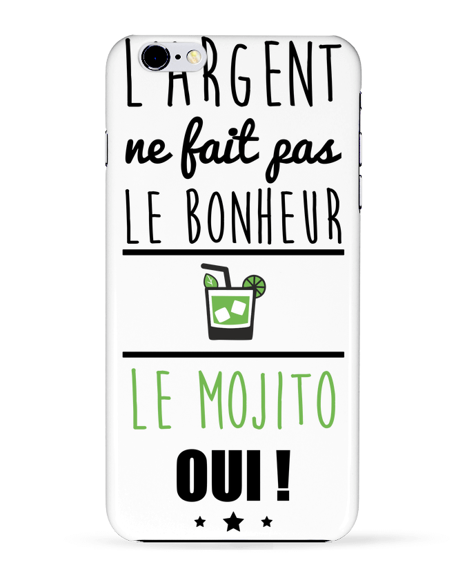 Case 3D iPhone 6+ L'argent ne fait pas le bonheur le mojito oui ! de Benichan