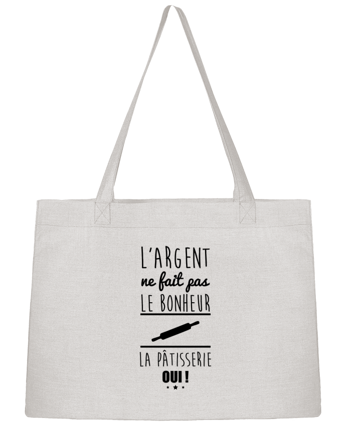 Shopping tote bag Stanley Stella L'argent ne fait pas le bonheur la pâtisserie oui ! by Benichan