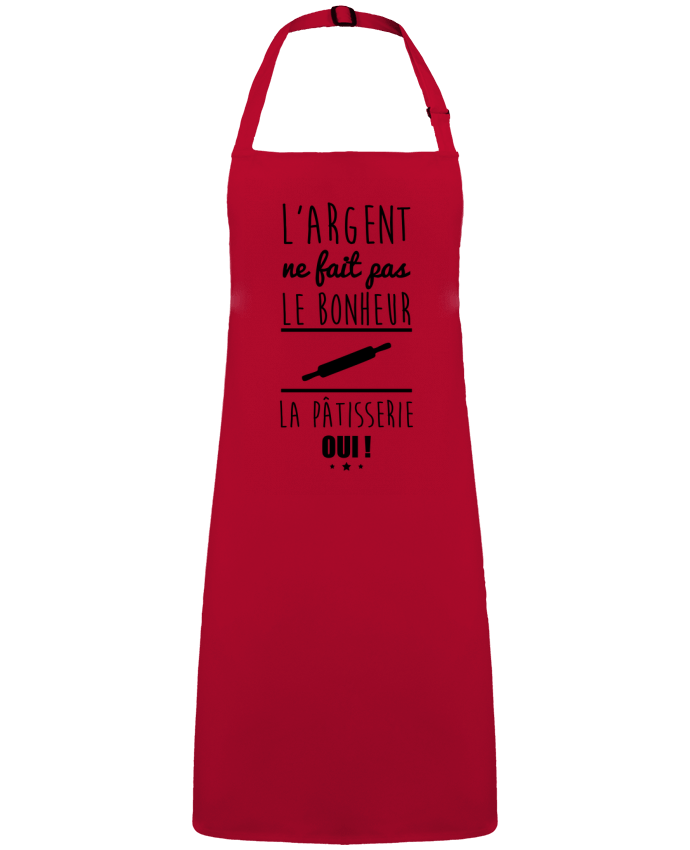 Delantal Sin Bolsillo L'argent ne fait pas le bonheur la pâtisserie oui ! por  Benichan