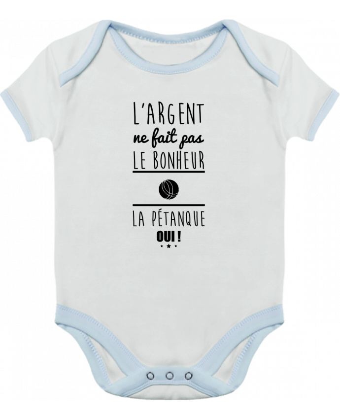 Baby Body Contrast L'argent ne fait pas le bonheur la pétanque oui ! by Benichan