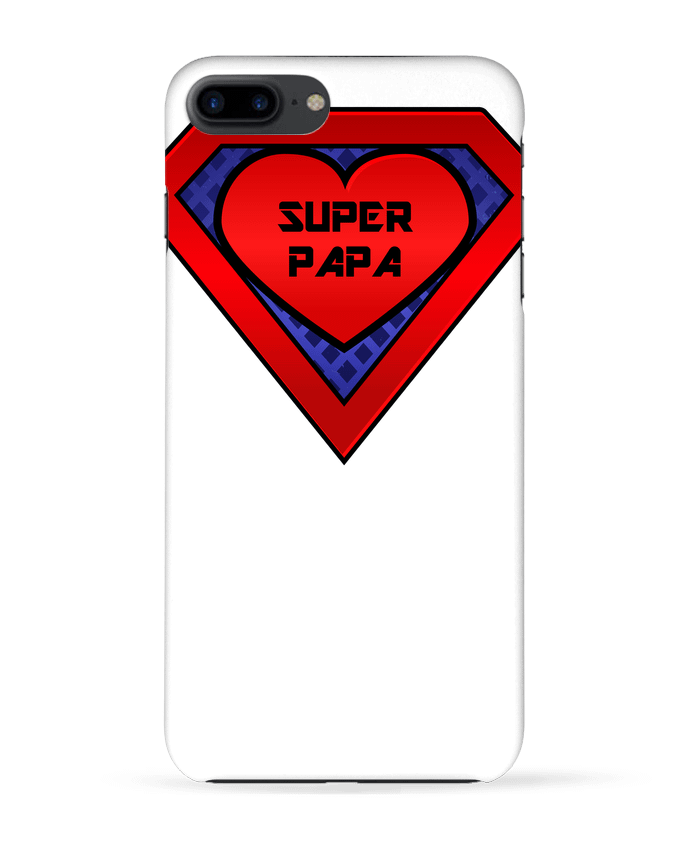 Coque iPhone 7 + Super papa par FRENCHUP-MAYO