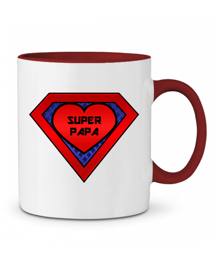Mug bicolore Super papa FRENCHUP-MAYO