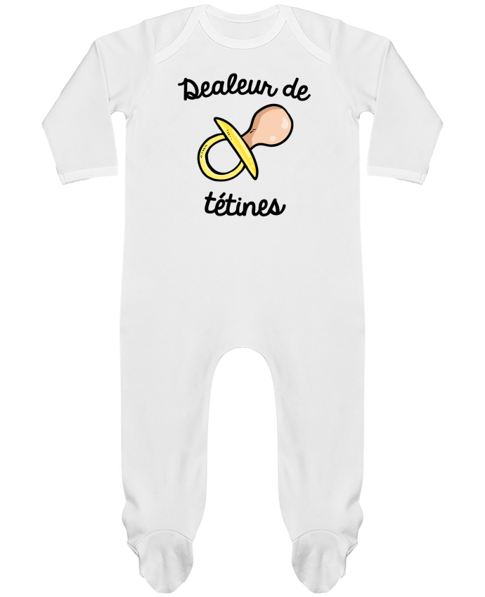 Baby Sleeper long sleeves Contrast Dealeur de tétines by FRENCHUP-MAYO