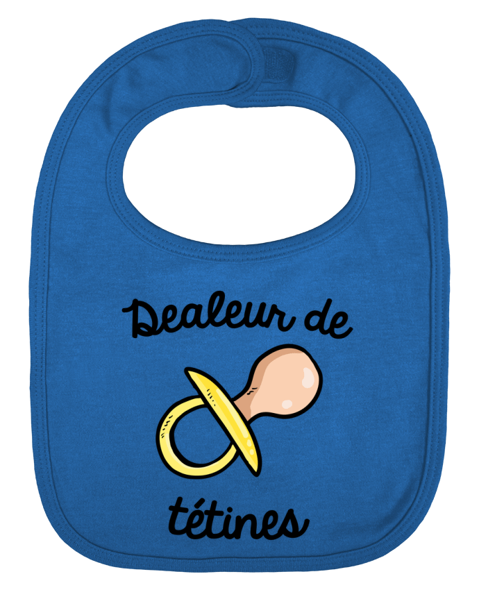 Bavoir bébé uni Dealeur de tétines par FRENCHUP-MAYO