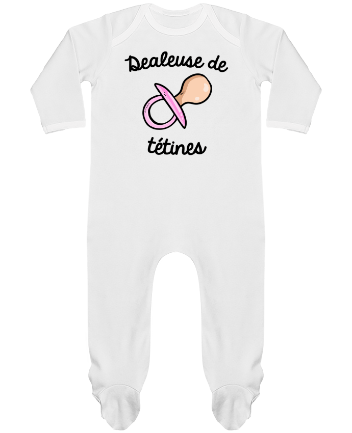 Baby Sleeper long sleeves Contrast Dealeuse de tétines by FRENCHUP-MAYO