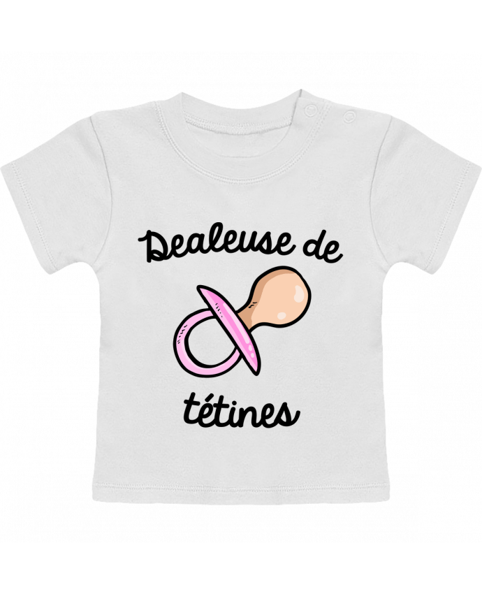 T-Shirt Baby Short Sleeve Dealeuse de tétines manches courtes du designer FRENCHUP-MAYO