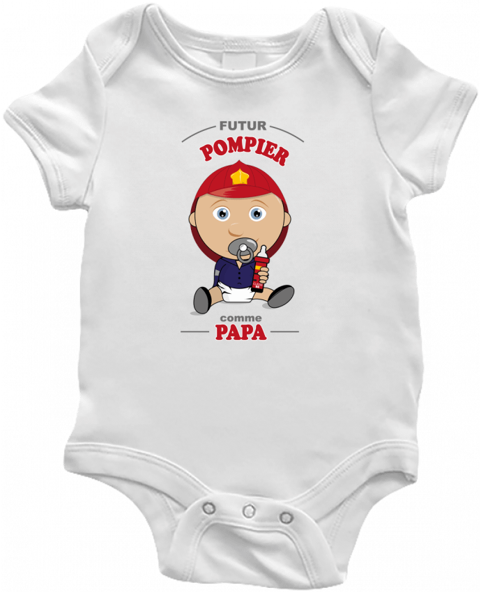 Baby Body Futur pompier comme papa by GraphiCK-Kids