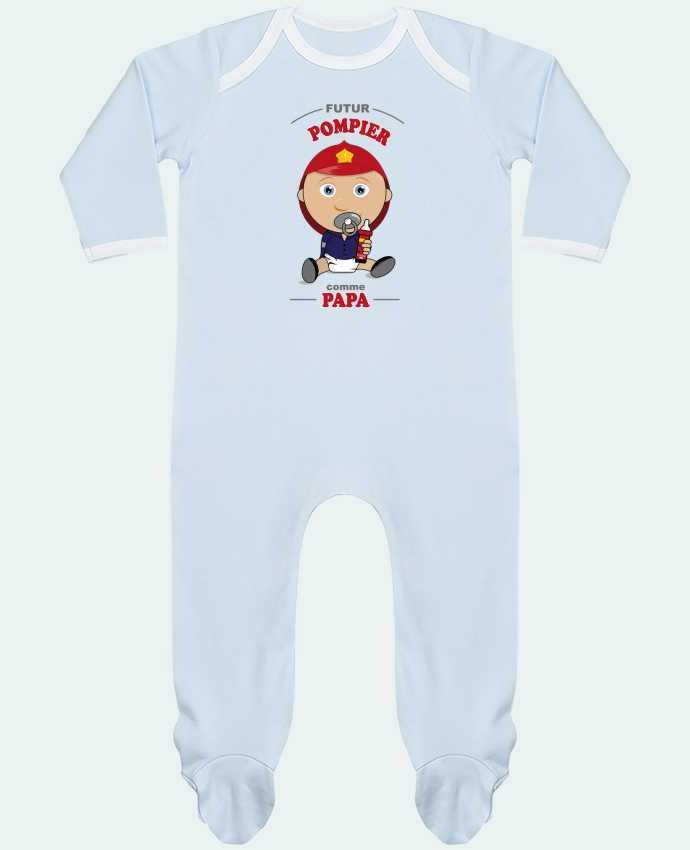 Body Pyjama Bébé Futur pompier comme papa par GraphiCK-Kids