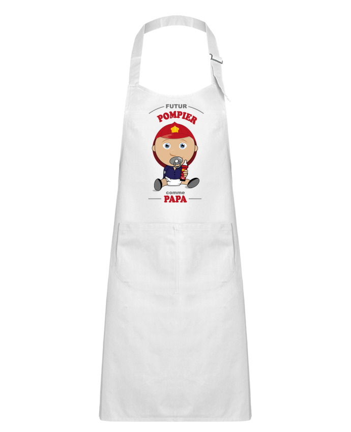 Tablier Enfant Futur pompier comme papa par GraphiCK-Kids
