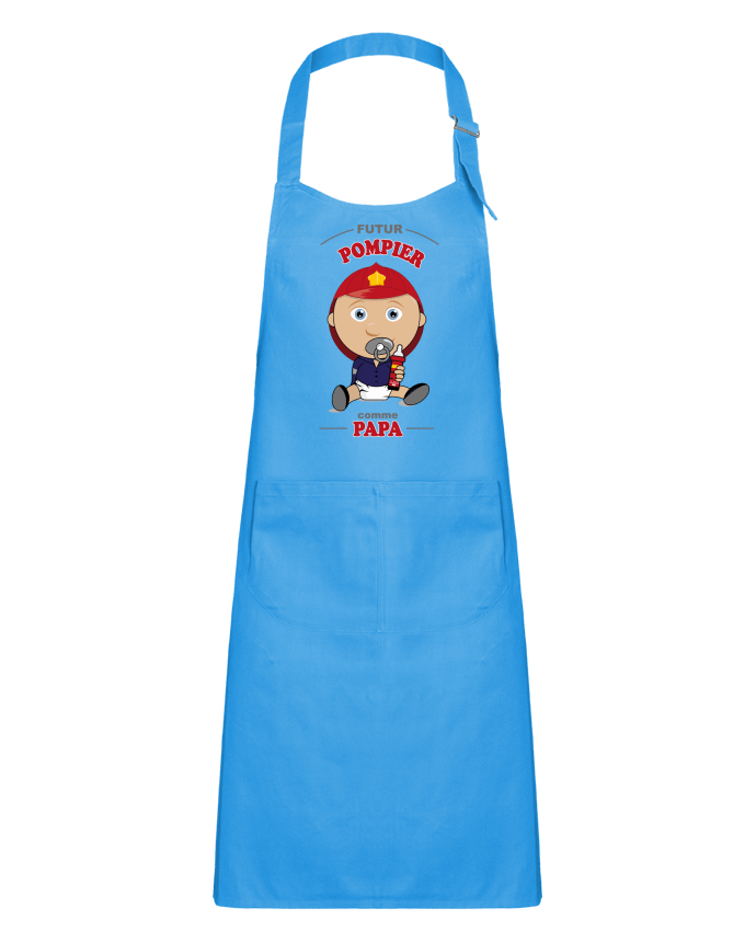 Kids chef pocket apron Futur pompier comme papa by GraphiCK-Kids