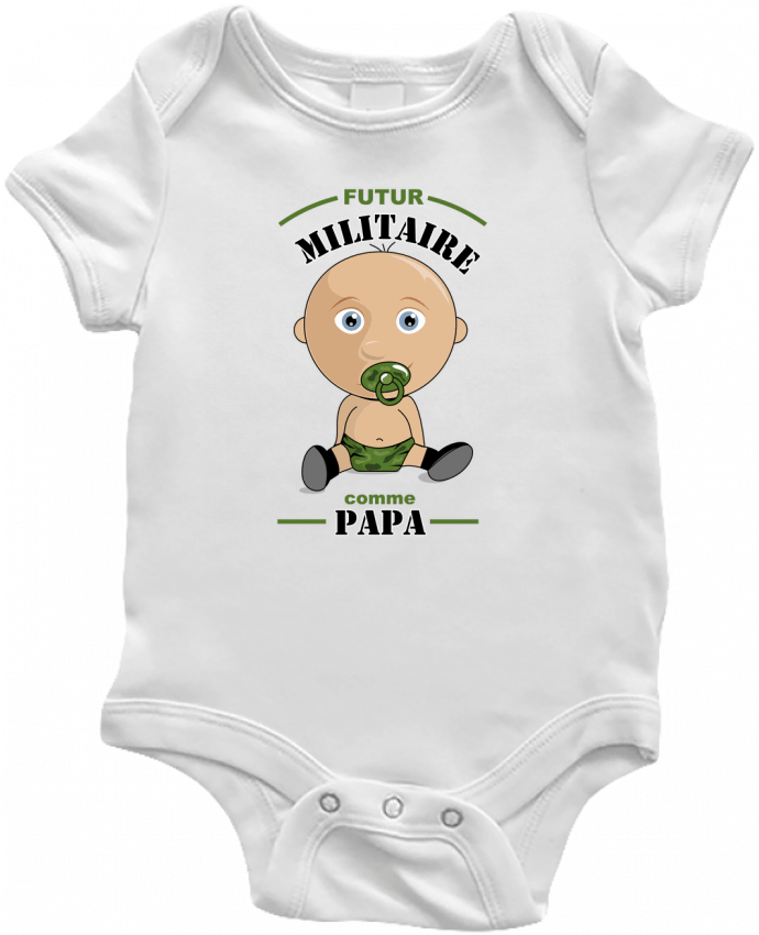 Body Bebé Futur militaire comme papa por GraphiCK-Kids