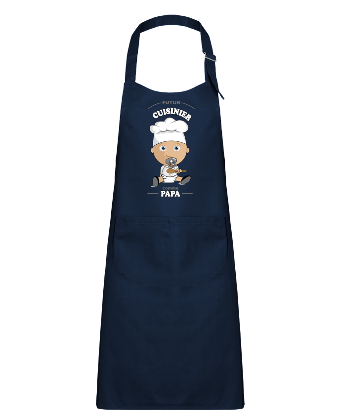 Kids chef pocket apron Futur cuisinier comme papa by GraphiCK-Kids