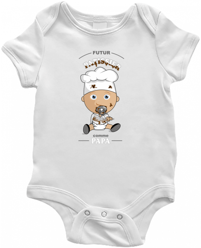 Baby Body Futur pâtissier comme papa by GraphiCK-Kids