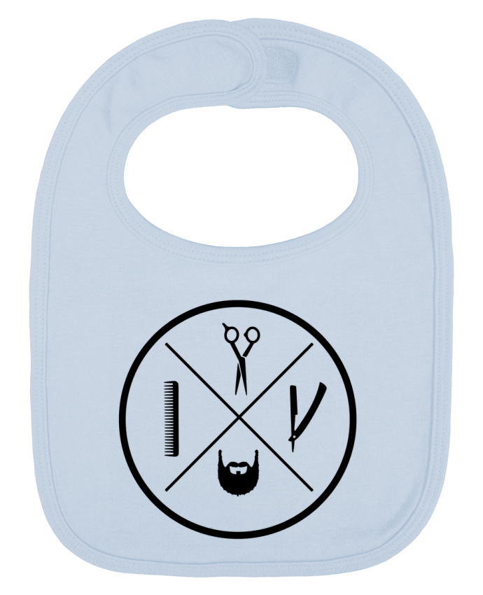 Bavoir bébé uni BARBERSHOP BLASON par SG LXXXIII