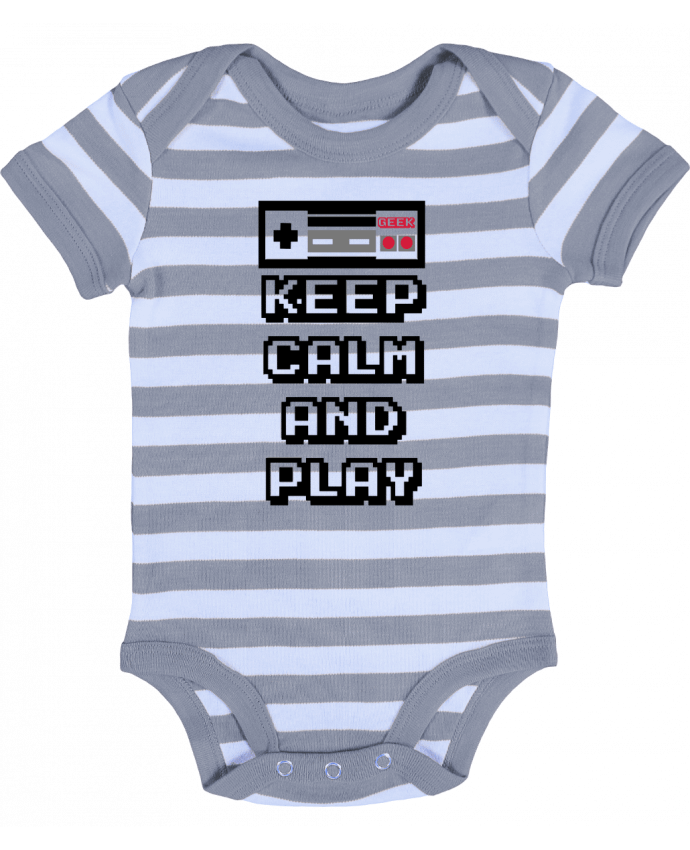 Baby Body striped KEEP CALM AND PLAY - SG LXXXIII