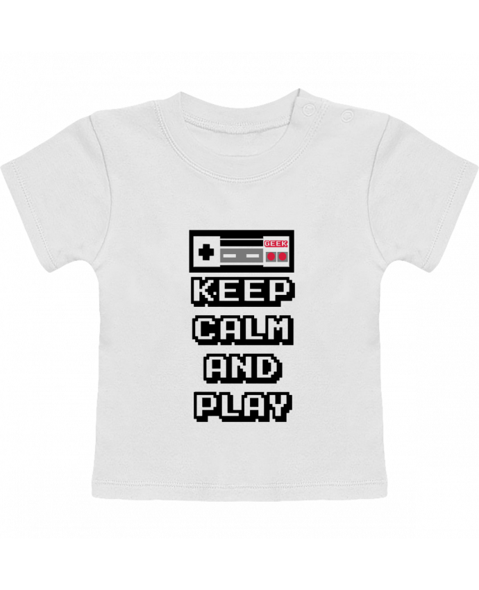 Camiseta Bebé Manga Corta KEEP CALM AND PLAY manches courtes du designer SG LXXXIII