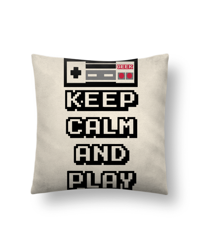 Cushion suede touch 45 x 45 cm KEEP CALM AND PLAY by SG LXXXIII