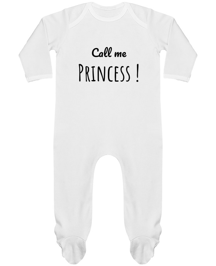 Baby Sleeper long sleeves Contrast Call me Princess by Madame Loé