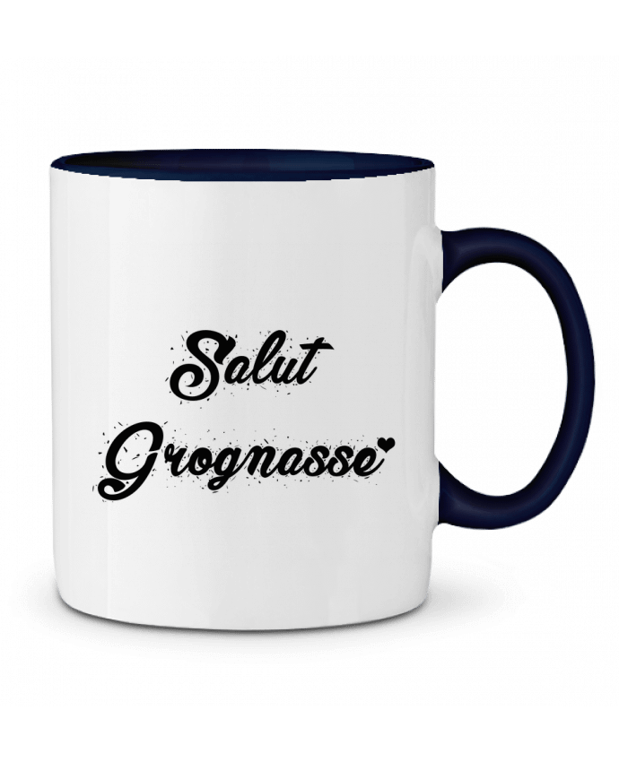 Two-tone Ceramic Mug Salut grognasse ! tunetoo