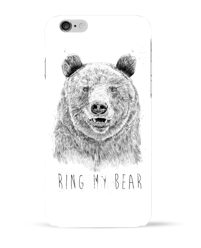 Coque iPhone 6 Ring my bear (bw) par Balàzs Solti
