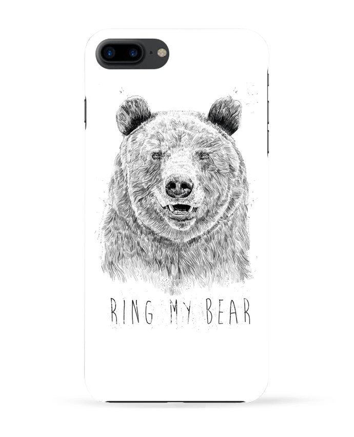 Carcasa Iphone 7+ Ring my bear (bw) por Balàzs Solti