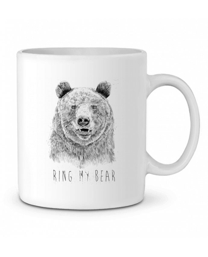 Mug  Ring my bear (bw) par Balàzs Solti