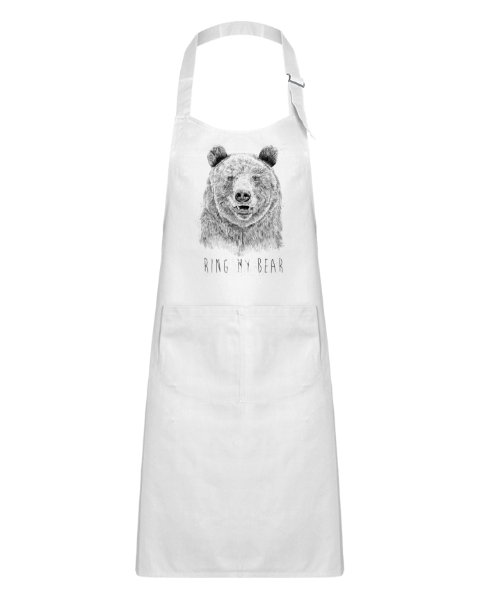 Tablier Enfant Ring my bear (bw) par Balàzs Solti