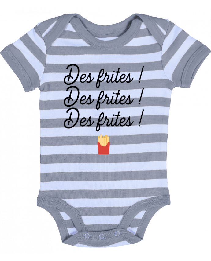 Baby Body striped Des frites ! - Original t-shirt