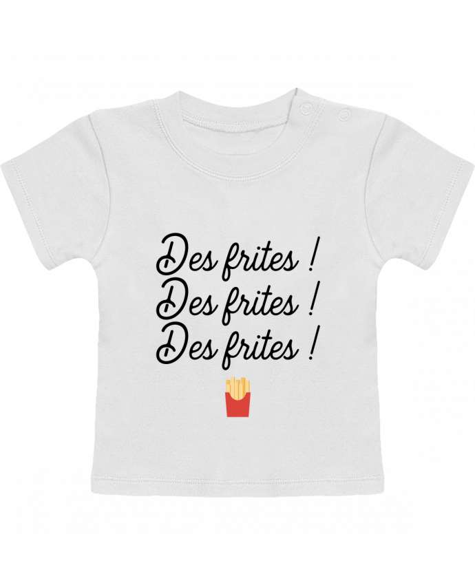 T-shirt bébé Des frites ! manches courtes du designer Original t-shirt
