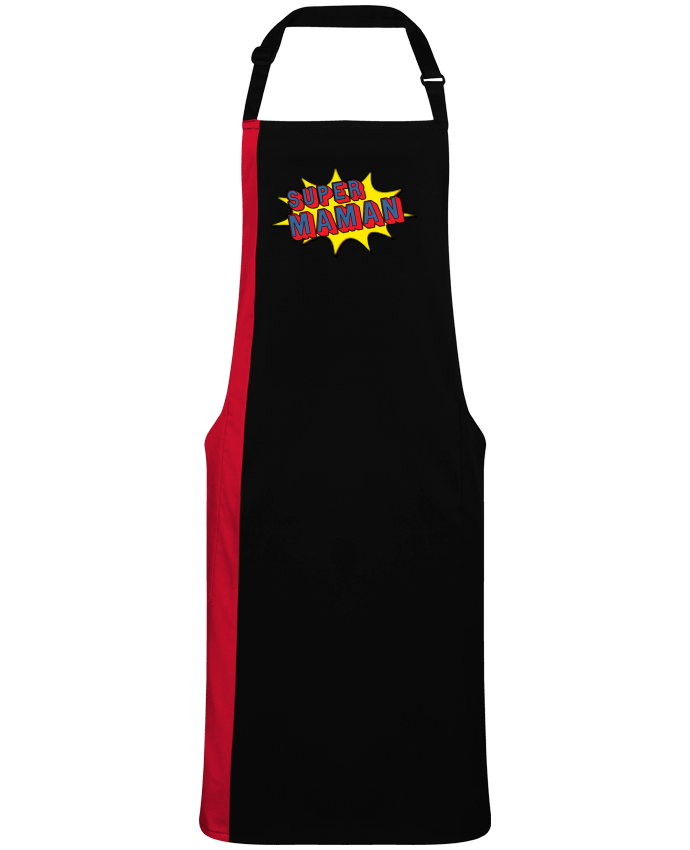 Tablier bicolore Super maman cadeau par  Original t-shirt