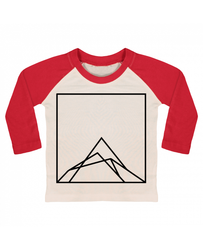 T-shirt baby Baseball long sleeve Montain by Ruuud by Ruuud